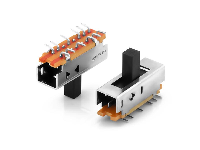 GH25D01 2 row, 5 position, Slide Switch SMT DIP